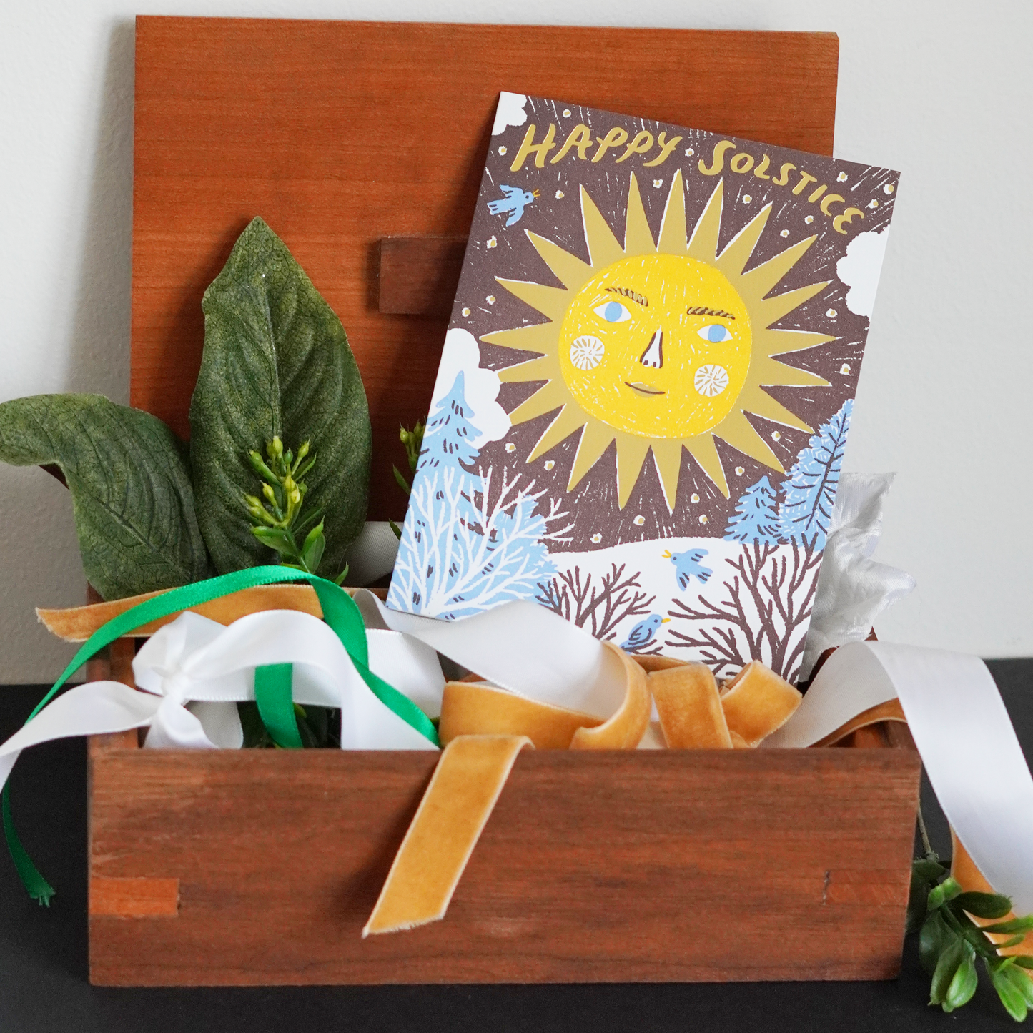 Celestial Winter Greetings Cards - Set of 3