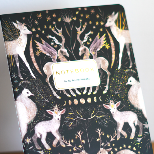 Moonlit Forest Fauna Notebook