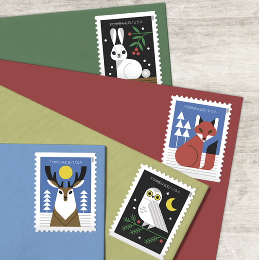 Stamps: Winter Woodland Animals
