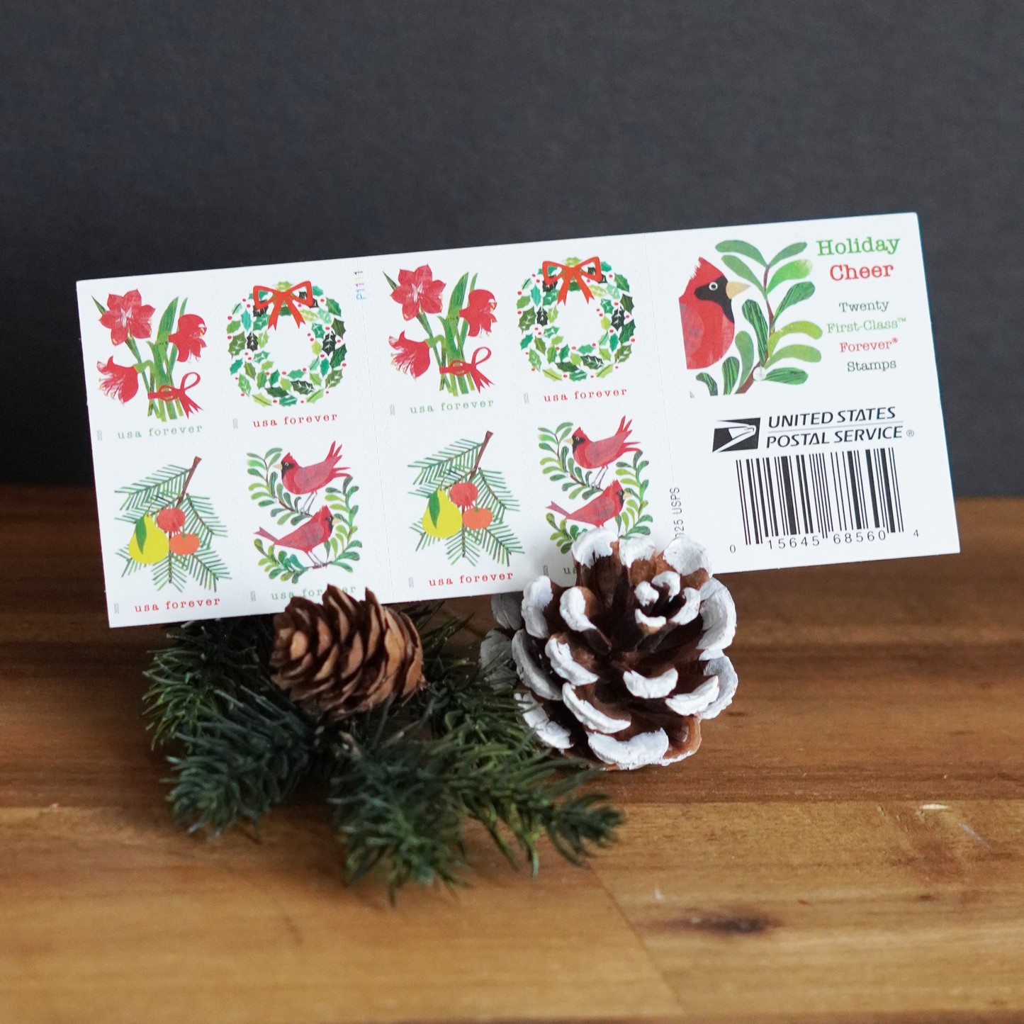Scandinavian Holiday Cheer Cards - Set of 3 + Stickers + Pen